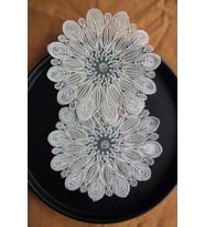 6 Adet Fransız Tarzı Modern Krem Vizon Beau Decor Bardak Altlığı & Kokteyl