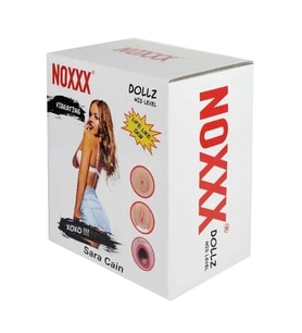 Noxx Sara Cain 3D Yüzlü Reslistik Vajina Anüslü 3 İşlevli Şişme Kadın