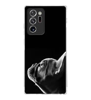PrintiFy Samsung Galaxy Note 20 Ultra ile Uyumlu Köpek 1 Kamera Korumalı Şeffaf Kılıf