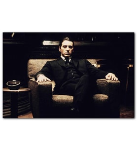 Cakatablo The Godfather Al Pacino Koltukta MDF Tablo
