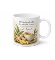 Zencefil Çayı Temalı Baskılı Kupa Bardak Hediye Porselen Mug