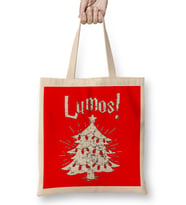 Lumos christmas Harry Potter Style 01 Bez Çanta Uzun Saplı
