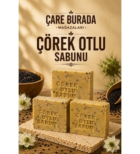 El Yapımı & Doğal Çörek Otu Sabunu (3 ADET)