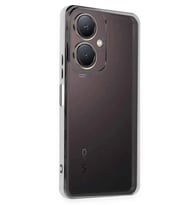 Y27 Kılıf Razer Lensli Silikon - Gümüş