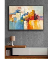 Koç stüdyo Modern tasarım kanvas tablo 50x70 (Çok Renkli)