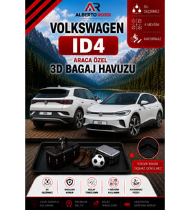 Volkswagen Id4 2024 - 2026 Araca Özel 3D Bagaj Havuzu