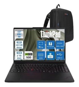 Lenovo Thinkpad P16S Gen4 Intel Core Ultra 7 255H 48GB 2tb SSD 6GB/RTXPRO500 Blackwell 16" Wuxga IPS 400NITS 60Hz Wi-Fi7 Windows 11 Home Taşınabilir Iş Istasyonu 21QV000YTXH19 + Zettaçanta
