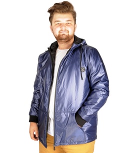 Mode XL Büyük Beden Erkek Mont Basic Wind 21070 Lacivert