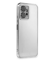 Redmi Note 12 4G Kılıf Lensli Silikon - Gümüş