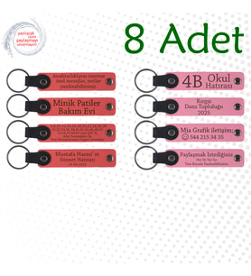 Nar Çiçeği & Pembe, 8’li Set, Kişisel Mesajlı Hediyelik, Kurumsal Workshop Katılımcılarına Hediye