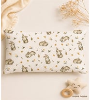 More Home Müslin Bebek Yastık Kılıfı Kapaklı 35X45 Tavşanlı Krem