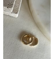 Yeni Seri Ince Halka Küpe (Gold)