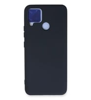 Realme C15 Kılıf Nano içi Kadife Silikon - Lacivert