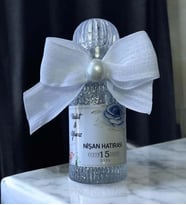 Söz - Nişan -Nikah Hediyesi Simli ve İncili Kolonya (10 Adet) 011 (Şeffaf)
