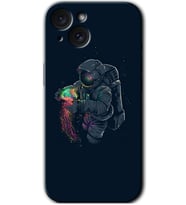 İphone 15 Plus Kılıf HD Desen Baskılı Kılıf - Astronot Kıyafeti