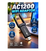 AC1200 USB WiFi Adaptör Taşınabilir Kablosuz Bağlantı Çözümü