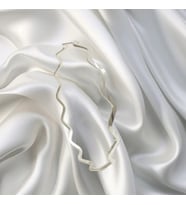 Dalgalı Gri Ajda Gümüş Bilezik 9 Gr