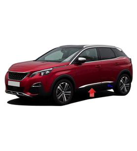 Peugeot 3008 Yan Kapı Çıtası Kromu Nikelajı 2016 Sonrası