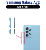 Samsung Galaxy A72 Açma Kapama Ve Yan Ses Tuşu Plastik Düğme SM-A725F Uyumlu