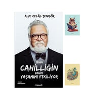 Senin Cahilliğin Benim Yaşamımı Etkiliyor - Celâl Şengör 9786057301857 (2 NOT DEFTERLİ) (Krem)