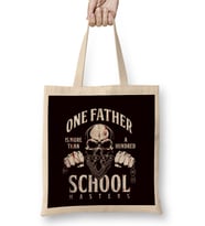 Father Skull Dad Daddy Papa Poppa Stepdad Husband Family Bez Çanta Uzun Saplı