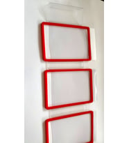 ETİKETLİK FİYATLIK - PLASTİK ASKILI EMLAK VİTRİN ÇERÇEVE 30AD ( STOKTA 8 RENK)