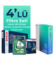BOSCH Toyota Hilux 3.0 Filtre Bakım Seti Castrol Motor Yağlı (2006-2015) 4 Lü