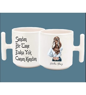 İsimli Senden Bi Tane Daha Yok Canım Kendim Baskılı T Kulp Kupa 2