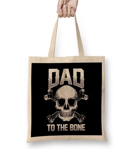 Funny Dad To The Bone Pun Father's Dad Jokes Bez Çanta Uzun Saplı