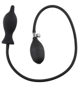 LilituShop Şişebilen Pompalı Plug Siyah
