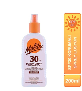 Malibu Güneş Koruyucu Sprey Losyon SPF30 200ml