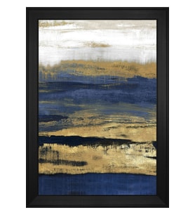Soyut Şekiller Motifli Kanvas Tablo 50 x 70 cm Siyah Çerçeve