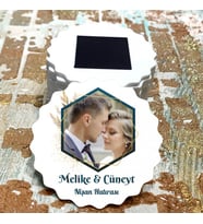 Magnet Hediyelik - Gelin / Damat Resimli Magnet - Söz, Nişan, Düğün, Nikah, Kına