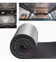 Araç Kaput Altı Yalıtım 120x100cm 9mm Folyolu Yapışkanlı Karavan Oto Ses Ve Isı