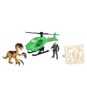 Dino Valley Dinozor Saldırısı Oyun Seti Yeşil Helikopter