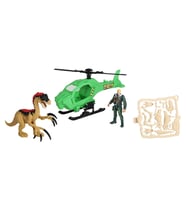 Dino Valley Dinozor Saldırısı Oyun Seti Yeşil Helikopter