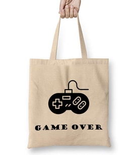 Gamer Game Over Bez Çanta Uzun Saplı