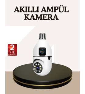 İki Yönlü Sesli WiFi Kamera – Ampul Tipi Ev ve Ofis Güvenlik Kamerası
