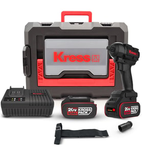 Kress Kh275 20Volt/4.0Ah Li-Ion Çift Akülü 500Nm Kömürsüz Profesyonel Şarjlı Somun Sıkma (Çok Renkli)