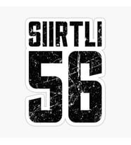 56 SİİRT Sticker Yapıştırma Oto Etiket 17cm