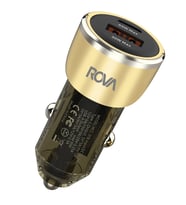 Rova OSB194 95W Hızlı Araç Şarj Cihazı – PD65W Type-C + QC30W USB Çıkışlı, PPS Destekli, Güvenlik Sertifikalı, Gold