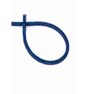 Hematit Doğal Taş Mat Mavi Dore Kesim 4x1mm Dizi [AA]