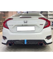 Honda Civic Fc5 Mugen Arka Ek Mat Siyah Plastik Karlık