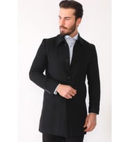PLT8364 DEWBERRY ERKEK PALTO-SİYAH