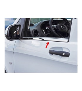 Mercedes Vito W447 Krom Cam Çıtası 2 prç. 2014 Üzeri P. Çelik
