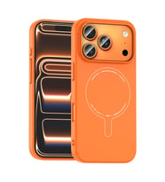 Apple iPhone 18 Pro Max Kılıf M-Safe Şarj Özellikli Kamera Korumalı Zore Elio Sert PC Kapak