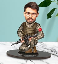 Kişiye Özel Polis 1 Tasarımlı Karikatür Biblo