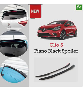Renault Clio 5 Bagaj Üstü Spoiler Piano Black 2020 Sonrası