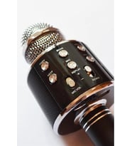 Şarj Edilebilir Telefon Ve Usb Bağlantılı Karaoke Mikrofon (Siyah)