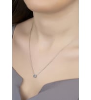 Union Zirconia Kadın Tektaş Gümüş Kolye